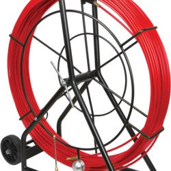 Sonda acciaio-nylon 102 m Ø10 mm con svolgitore integrato per passaggio cavi in guaine e condotti elettrici