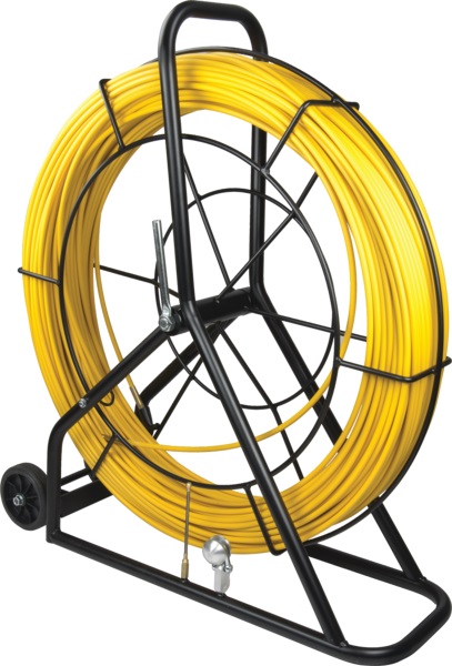 Sonda fibra vetro 202m Ø11mm con svolgitore integrato per installazioni elettriche lunghe e complesse