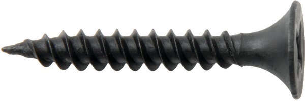 Vite cartongesso testa svasata Phillips 3,5x55 mm acciaio fosfatato nera punta affilata per installazioni elettriche