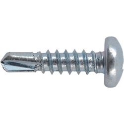 Vite autoforante testa bombata 4,8x19 mm per fissaggi su lamiera fino 6 mm, uso meccanico e metallico leggero