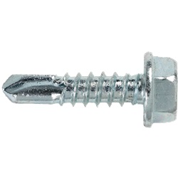 Vite autoforante testa esagonale 6,3x25 mm acciaio zincato per fissaggi metallo e plastica