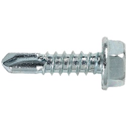 Vite autoforante testa esagonale 6,3x25 mm acciaio zincato per fissaggi metallo e plastica