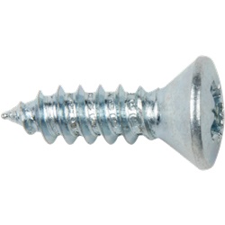 Vite lamiera testa ovale Pozidriv acciaio zincato Ø4,2x19 mm confezione 200 pezzi per fissaggi metallici leggeri