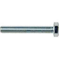 Vite metallo testa esagonale M8x40 zincata per fissaggi robusti su metallo e legno