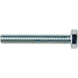 Vite metallo testa esagonale M8x40 zincata per fissaggi robusti su metallo e legno