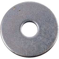 Rondella piatta extra large M6 acciaio zincato fissaggio metallo legno (100 pz)