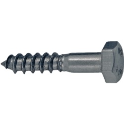 TIRAFONDI TESTA ESAGONALE INOX  6X4