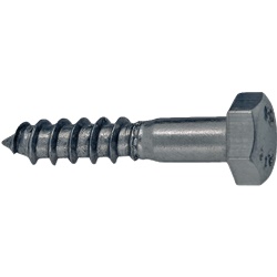 Tirafondi testa esagonale inox 8x60 mm resistenti corrosione fissaggi legno falegnameria carpenteria