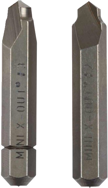 Estrattore viti danneggiate Ø6-14 mm con attacco punta trapano per acciaio e legno