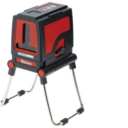 Livella laser autolivellante 2 fasci classe II portata 20 m uso interno ed esterno