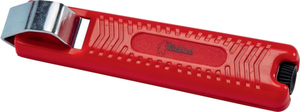 Coltello spellacavi senza lama gancio 8-28 mm² lama auto-orientabile regolazione spessore sguaina ricambio inclusa per lavori elettrici professionali