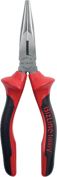 Pinza becchi piatti 160 mm isolata 1000 V manico bimateriale per lavori elettrici sicuri