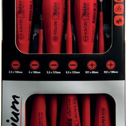 Set 6 cacciaviti i-SLIM isolati 1000 V piatto e PZ per elettricisti