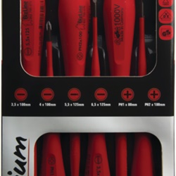 Set 6 cacciaviti i-SLIM piatto e PH isolati 1000 V per elettricisti e manutenzione