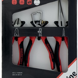 Kit pinze isolate 1000 V 3 pezzi per elettricista spelafili taglio diagonale becchi semitondi