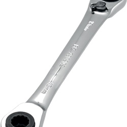 Chiave poligonale cricchetto reversibile 4 misure integrate 10-19 mm per installazione elettrica