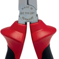 Pinza becchi semitondi lunghi 200 mm isolata 1000 V manico bimateriale cromata elettricisti manutenzione