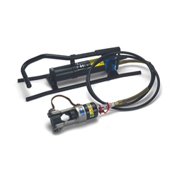 Pressa oleodinamica 230 kN portatile con testa ECW-H3D per connettori elettrici fino a 630 mm² uso industriale