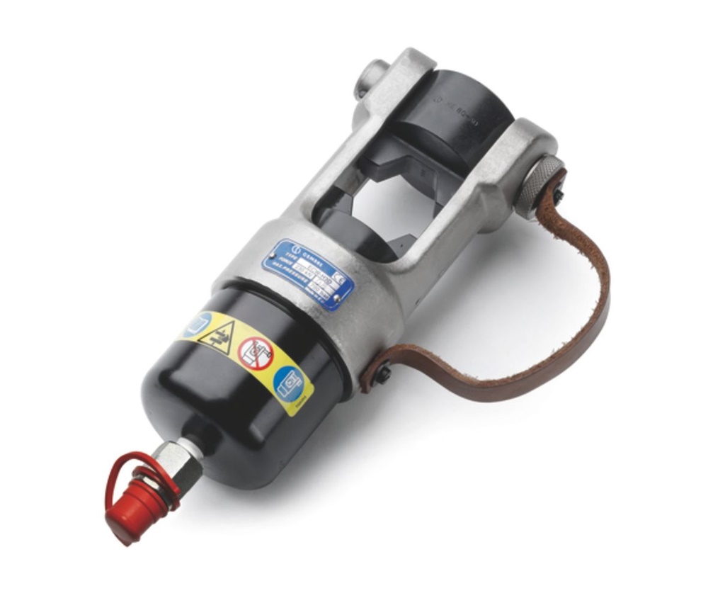 Testa oleodinamica compressione 230 kN per connettori elettrici fino a 630 mm² uso industriale
