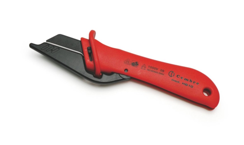 Coltello isolato lama dritta ergonomico per cavi alta tensione