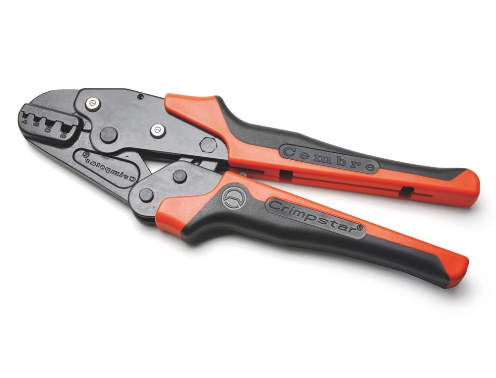 Crimpatrice meccanica compatta per tubetti terminali 4-16 mmq con manopole ergonomiche antiscivolo