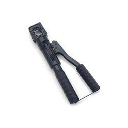 Utensile oleodinamico manuale compressione 50kN testa apribile 180° per connettori elettrici fino 150 mmq uso linee elettriche aeree cavi B.T. e corda rame