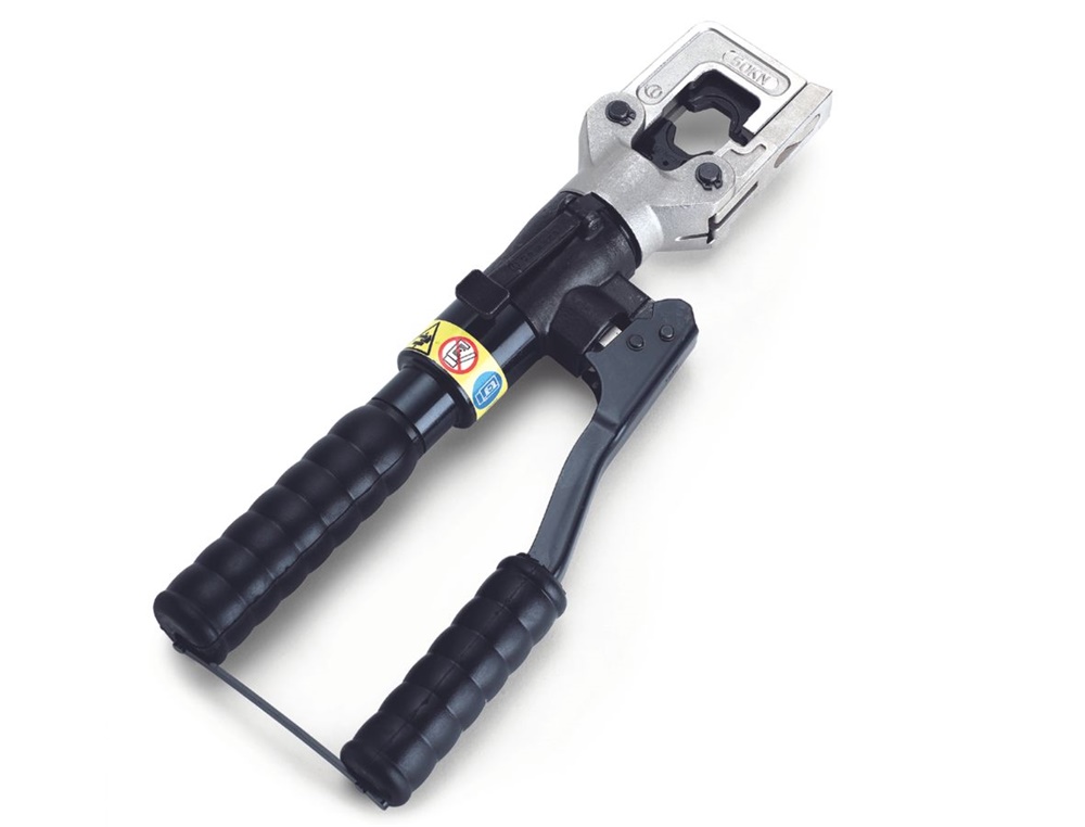 Utensile oleodinamico manuale 240mm² crimpatura quadri elettrici spazi angusti