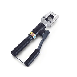 Crimpatrice oleodinamica 50kN testa apribile 180° per connettori elettrici fino 240 mm² uso quadri elettrici spazi angusti