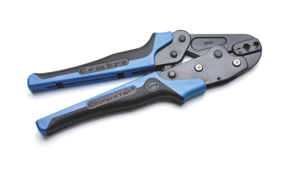 Pinza crimpare connettori cavi coassiali utensile manuale isolamento alta tensione