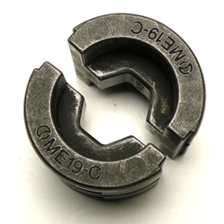 Coppia matrici esagonali 130kN per crimpatrice 95ME19-C Cembre uso industriale