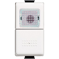 Pulsante elettrico 1P NO con spia bianca 250V 10A per impianti domestici e industriali