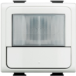 Interruttore con sensore PIR Matix Green Switch, accensione manuale e spegnimento automatico, 230 Vac, 2 moduli, controllo illuminazione ambienti interni