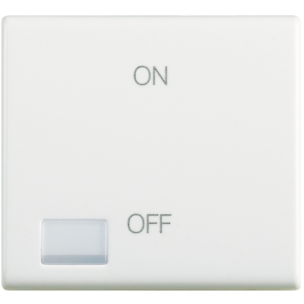 Copritasto ON OFF 2 moduli MATIX materiali privi alogeni installazione rapida controllo visivo comando elettrico