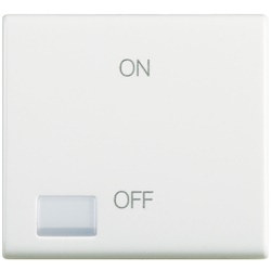 Copritasto ON OFF 2 moduli MATIX materiali privi alogeni installazione rapida controllo visivo comando elettrico