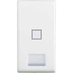 Copritasto Matix simbolo STOP illuminabile 1 modulo per impianti elettrici bianco