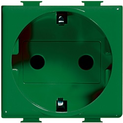 Presa Schuko 2P+T 16A 250V verde Matix Magic per installazioni domestiche e industriali