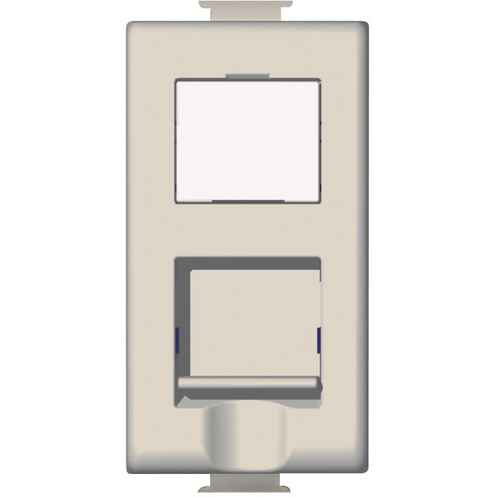 Presa RJ45 Toolless Cat6 STP Matix Avorio per Installazioni Rete Residenziali e Professionali