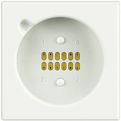 Presa pulsantiera paziente 3 tasti Matix bianco antibatterico connettore magnetico serie civile