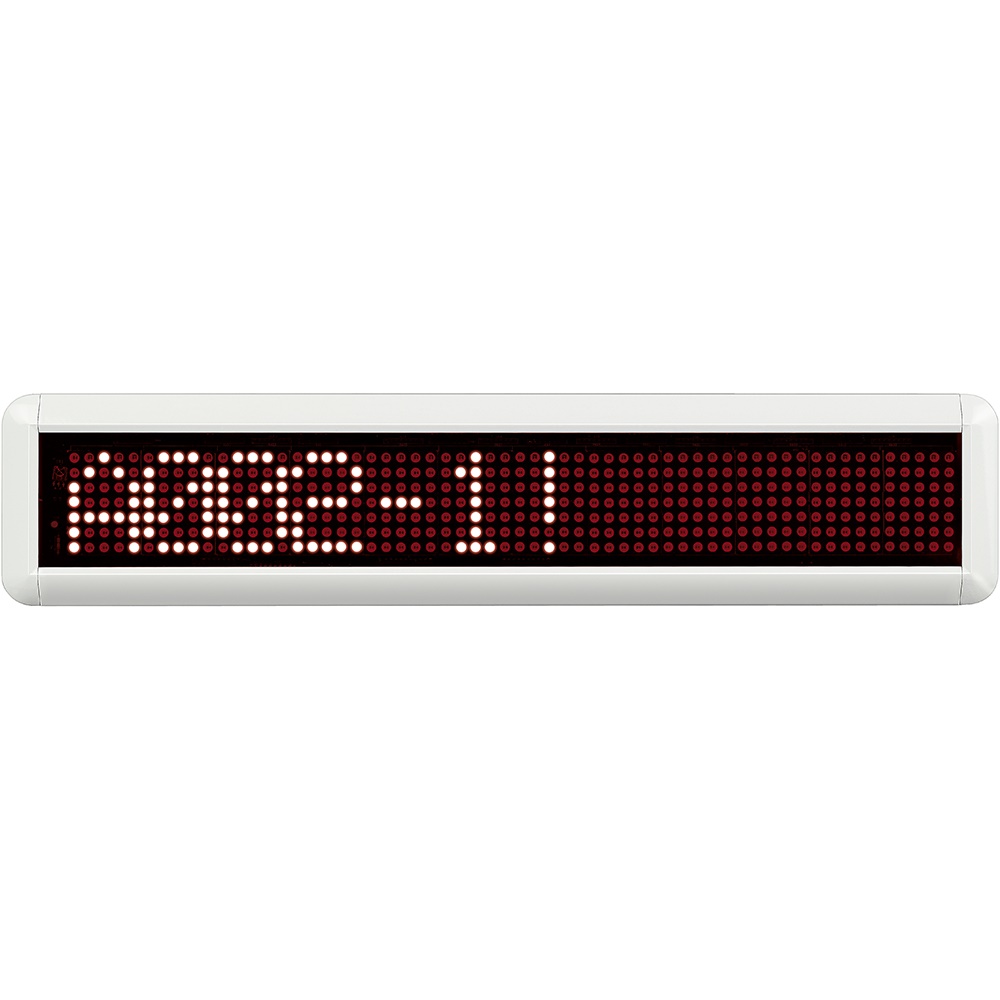 Display corridoio LED alfanumerico 10 caratteri rossi singola faccia per impianti elettrici