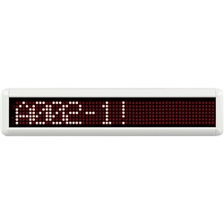 Display corridoio LED alfanumerico 10 caratteri rossi singola faccia per impianti elettrici