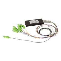Splitter preterminato 1x8 SC/APC monomodale per reti ottiche passive alta affidabilità