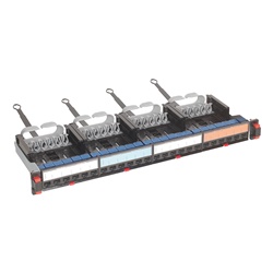 Patch panel 24 porte RJ45 Cat6 UTP Quick Connect montaggio 19 rack 1U nero