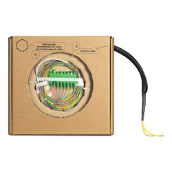 Patchcord fibra ottica monomodale 30m 8 FO SC/APC per reti telecomunicazioni