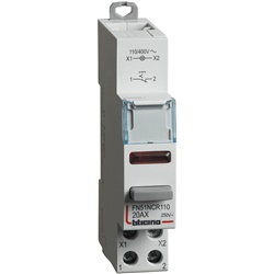 Interruttore modulare 1NC LED rossa 20A 110-400V montaggio guida DIN uso elettrico civile industriale