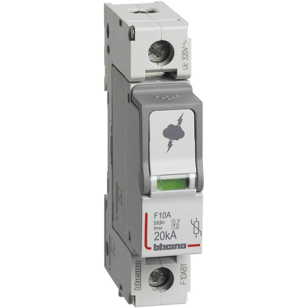 Limitatore sovratensione SPD T2 20kA 1P protezione impianti elettrici