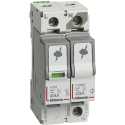 Limitatore sovratensione SPD T2 40kA 1P+N con contatto ausiliario per impianti TN, TT