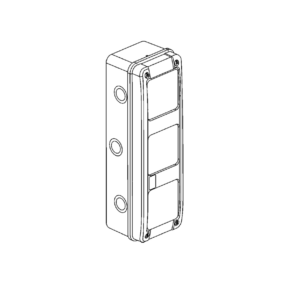 Scatola verticale IP65 Idroboard 2 file moduli DIN per centralini elettrici