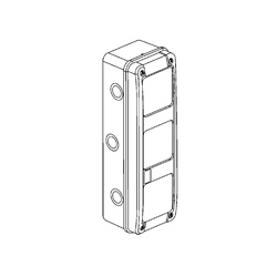 Scatola verticale IP65 Idroboard 2 file moduli DIN per centralini elettrici