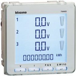 Centrale misura elettronica multifunzione 96x96mm per monitoraggio parametri elettrici industriali e civili