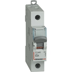 Sezionatore modulare unipolare 63A 1P 1 modulo per distribuzione elettrica residenziale e industriale
